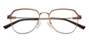 Brown Aviator Full Rim Unisex Eyeglasses by Vincent Chase-149623