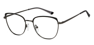 Gunmetal Cat Eye Full Rim Women Eyeglasses by Vincent Chase-149625