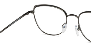 Gunmetal Cat Eye Full Rim Women Eyeglasses by Vincent Chase-149625