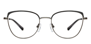 Gunmetal Cat Eye Full Rim Women Eyeglasses by Vincent Chase-149625