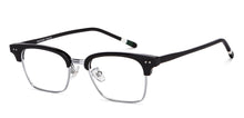Load image into Gallery viewer, Black Clubmaster Full Rim Unisex Eyeglasses by Vincent Chase-202137