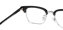 Load image into Gallery viewer, Black Clubmaster Full Rim Unisex Eyeglasses by Vincent Chase-202137