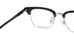 Black Clubmaster Full Rim Unisex Eyeglasses by Vincent Chase-202137