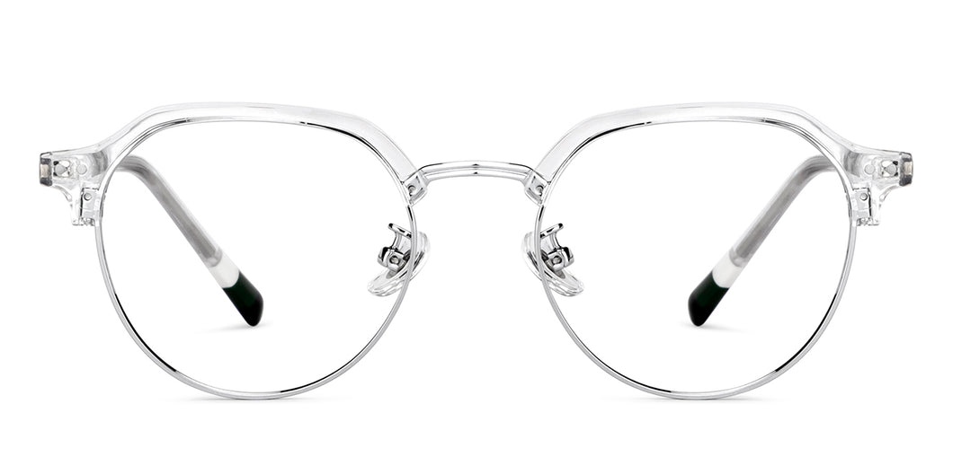 Transparent Geometric Full Rim Unisex Eyeglasses by Vincent Chase-202110