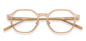 Brown Geometric Full Rim Unisex Eyeglasses by Vincent Chase-149675