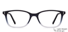 Load image into Gallery viewer, Black Rectangle Full Rim Unisex Eyeglasses by Vincent Chase-149692
