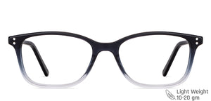 Black Rectangle Full Rim Unisex Eyeglasses by Vincent Chase-149692