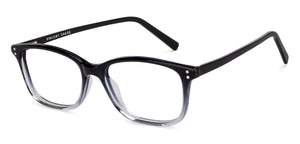 Black Rectangle Full Rim Unisex Eyeglasses by Vincent Chase-149692