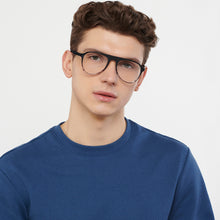 Load image into Gallery viewer, Black Aviator Full Rim Unisex Eyeglasses by Vincent Chase-149718