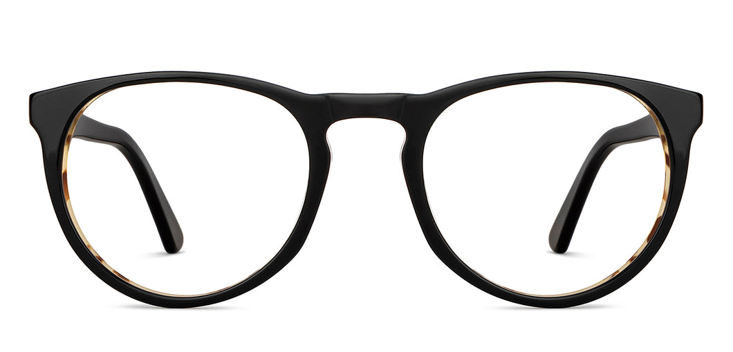 Black Round Full Rim Unisex Eyeglasses by Vincent Chase-149722