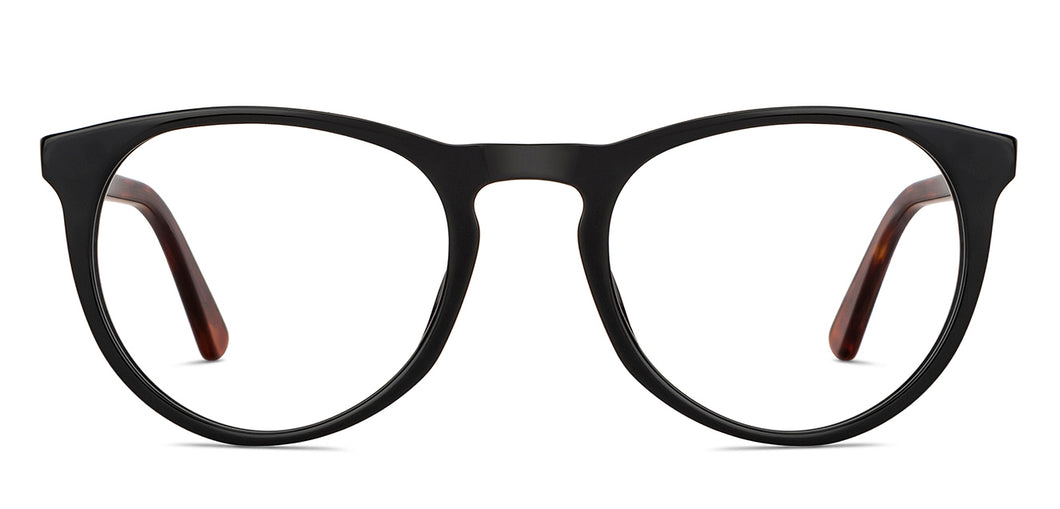 Black Round Full Rim Unisex Eyeglasses by Vincent Chase-149723