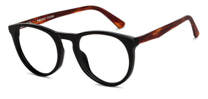 Black Round Full Rim Unisex Eyeglasses by Vincent Chase-149723