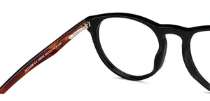 Black Round Full Rim Unisex Eyeglasses by Vincent Chase-149723