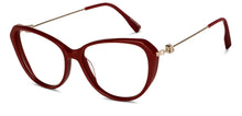Load image into Gallery viewer, Maroon Cat Eye Full Rim Women Eyeglasses by Vincent Chase-149755