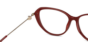 Maroon Cat Eye Full Rim Women Eyeglasses by Vincent Chase-149755