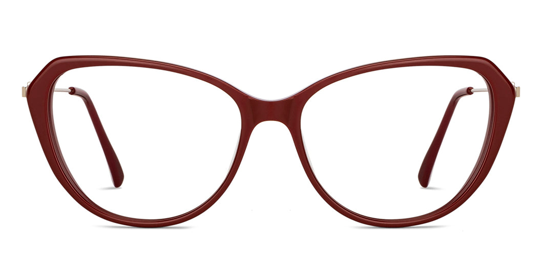 Maroon Cat Eye Full Rim Women Eyeglasses by Vincent Chase-149755