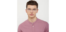 Load image into Gallery viewer, Silver Rectangle Half Rim Unisex Eyeglasses by Vincent Chase-149780