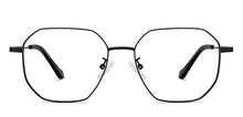 Load image into Gallery viewer, Black Geometric Full Rim Unisex Eyeglasses by Vincent Chase-150000