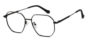 Black Geometric Full Rim Unisex Eyeglasses by Vincent Chase-150000