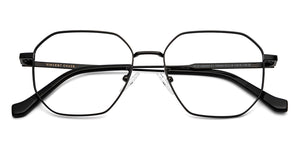 Black Geometric Full Rim Unisex Eyeglasses by Vincent Chase-150000