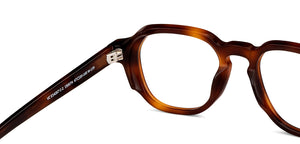 Tortoise Rectangle Full Rim Unisex Eyeglasses by Vincent Chase-150074
