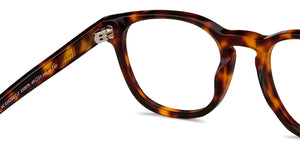 Tortoise Rectangle Full Rim Unisex Eyeglasses by Vincent Chase-150076