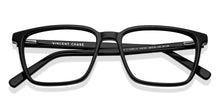 Load image into Gallery viewer, Black Rectangle Full Rim Unisex Eyeglasses by Vincent Chase-150161