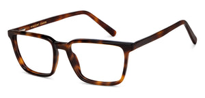 Tortoise Rectangle Full Rim Unisex Eyeglasses by Vincent Chase-150162