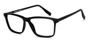Black Rectangle Full Rim Unisex Eyeglasses by Vincent Chase-150168
