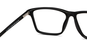 Black Rectangle Full Rim Unisex Eyeglasses by Vincent Chase-150168