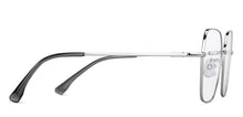 Load image into Gallery viewer, Silver Square Full Rim Unisex Eyeglasses by Vincent Chase-150274