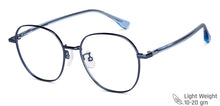 Load image into Gallery viewer, Blue Round Full Rim Unisex Eyeglasses by Vincent Chase-150286