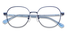 Load image into Gallery viewer, Blue Round Full Rim Unisex Eyeglasses by Vincent Chase-150286