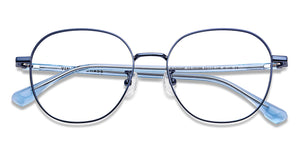 Blue Round Full Rim Unisex Eyeglasses by Vincent Chase-150286