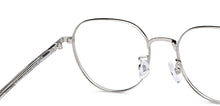 Load image into Gallery viewer, Silver Round Full Rim Unisex Eyeglasses by Vincent Chase-150290