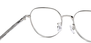 Silver Round Full Rim Unisex Eyeglasses by Vincent Chase-150290