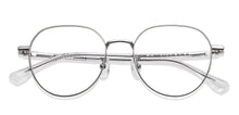 Load image into Gallery viewer, Silver Round Full Rim Unisex Eyeglasses by Vincent Chase-150290