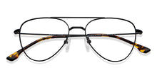 Load image into Gallery viewer, Black Aviator Full Rim Unisex Eyeglasses by Vincent Chase-150381