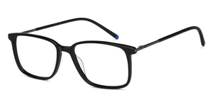 Black Rectangle Full Rim Unisex Eyeglasses by Vincent Chase-150494