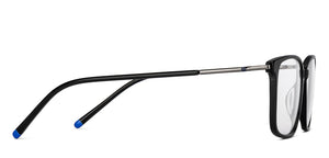 Black Rectangle Full Rim Unisex Eyeglasses by Vincent Chase-150494