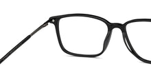 Load image into Gallery viewer, Black Rectangle Full Rim Unisex Eyeglasses by Vincent Chase-150494