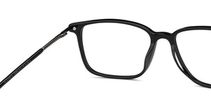 Black Rectangle Full Rim Unisex Eyeglasses by Vincent Chase-150494