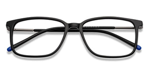Black Rectangle Full Rim Unisex Eyeglasses by Vincent Chase-150494