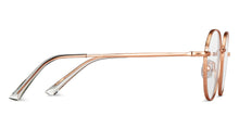 Load image into Gallery viewer, Gold Round Full Rim Unisex Eyeglasses by Vincent Chase-150543