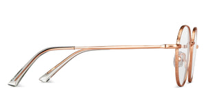 Gold Round Full Rim Unisex Eyeglasses by Vincent Chase-150543