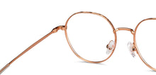 Load image into Gallery viewer, Gold Round Full Rim Unisex Eyeglasses by Vincent Chase-150543
