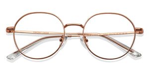 Gold Round Full Rim Unisex Eyeglasses by Vincent Chase-150543