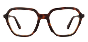 Tortoise Geometric Full Rim Unisex Eyeglasses by Vincent Chase-150742