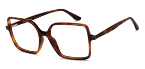 Tortoise Square Full Rim Unisex Eyeglasses by Vincent Chase-150746
