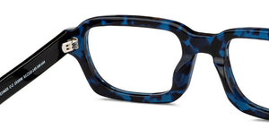 Black Rectangle Full Rim Unisex Eyeglasses by Vincent Chase-151030
